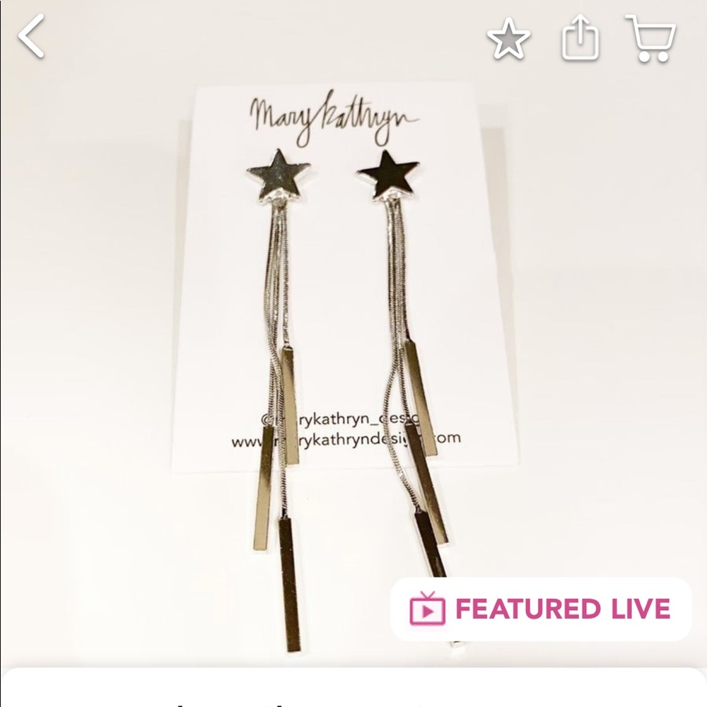 Mary Kathryn Shooting Star earrings